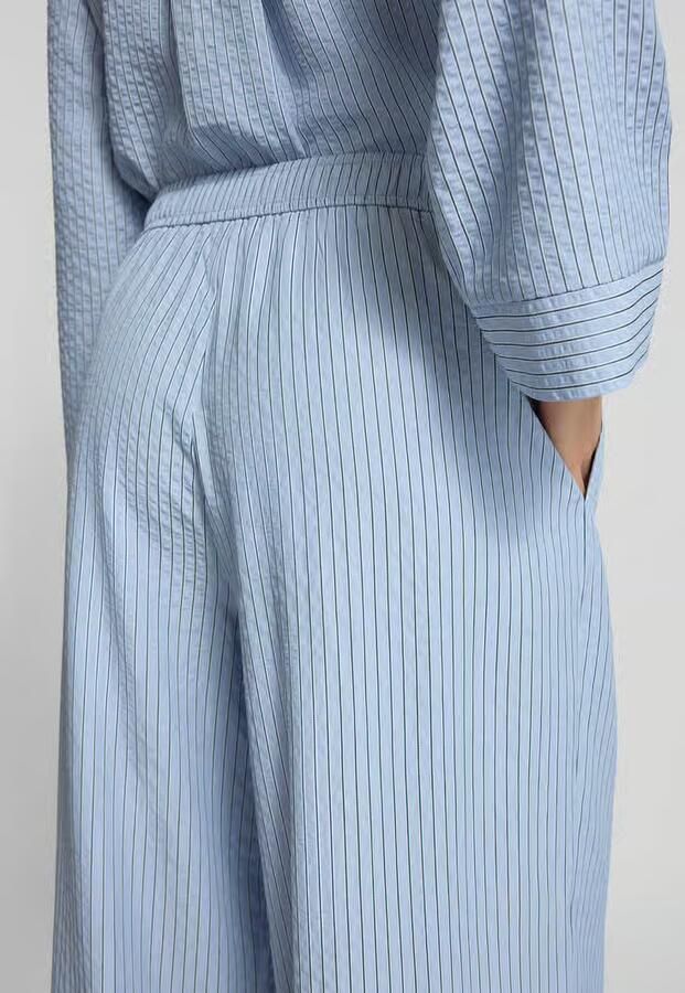 Jake*s Collection Straight leg stoffen broek met structuurmotief