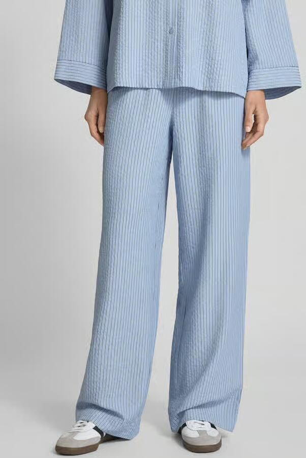 Jake*s Collection Straight leg stoffen broek met structuurmotief - Foto 3