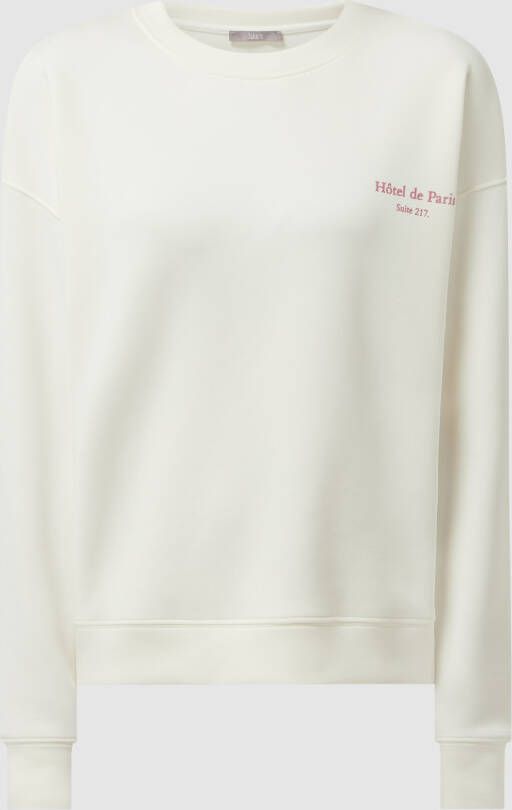 Jake*s Collection Sweatshirt met statementprint