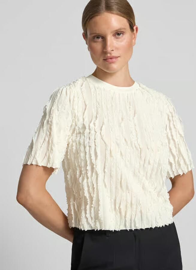 Jake*s Collection T-shirt in all-over look met ronde hals - Foto 2