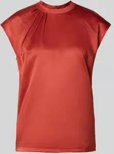 Jake*s Collection T-shirt met draperieën en kapmouwen