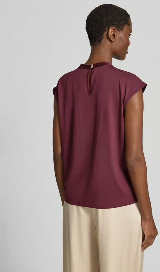 Jake*s Collection T-shirt met draperieën en kapmouwen - Foto 3