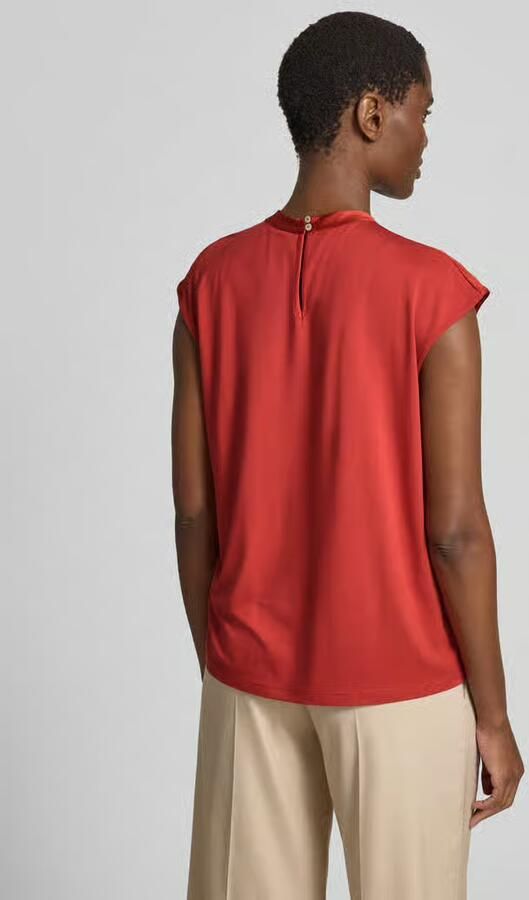 Jake*s Collection T-shirt met draperieën en kapmouwen - Foto 3