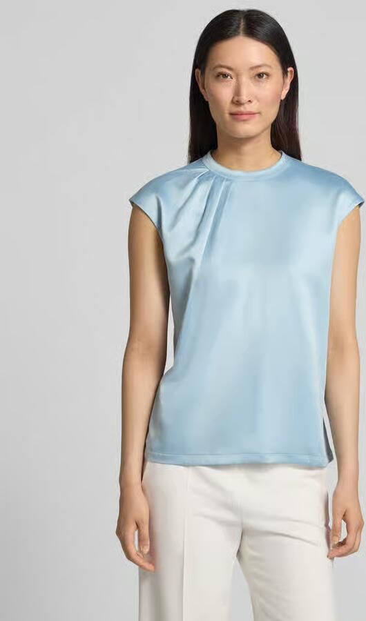 Jake*s Collection T-shirt met draperieën en kapmouwen - Foto 3