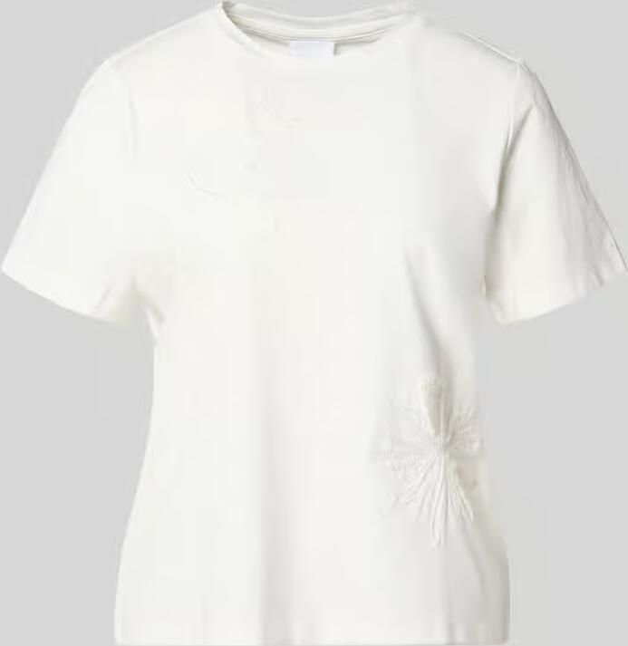 Jake*s Collection T-shirt met stitchings en ronde hals - Foto 4