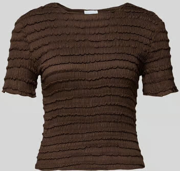 Jake*s Collection T-shirt met structuurpatroon en ronde hals - Foto 2