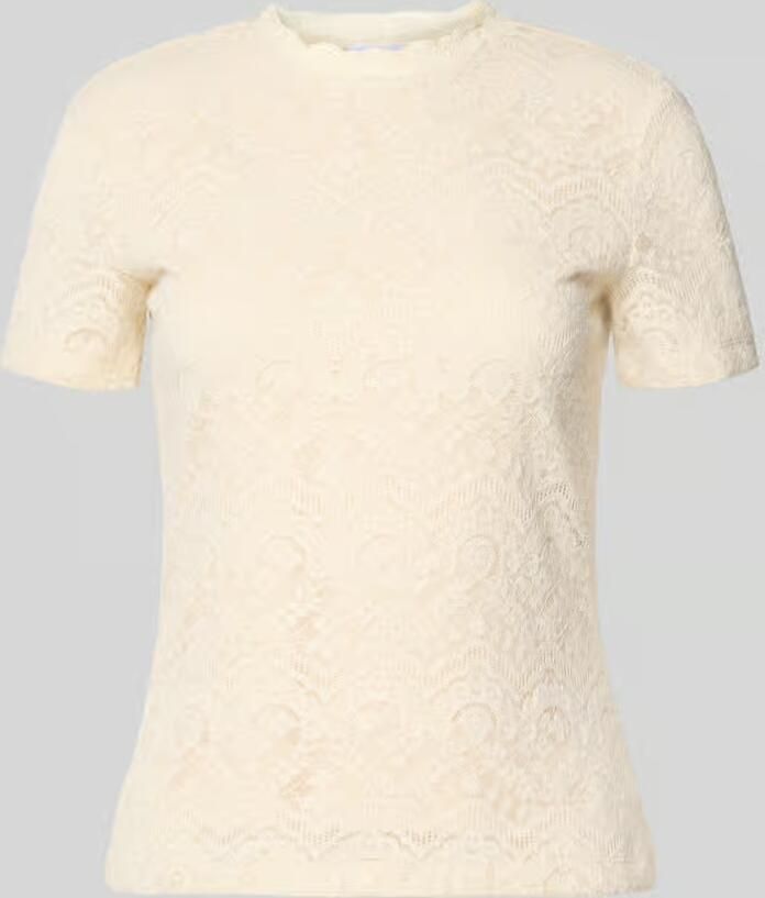 Jake*s Collection T-shirt van kant met ronde hals - Foto 2
