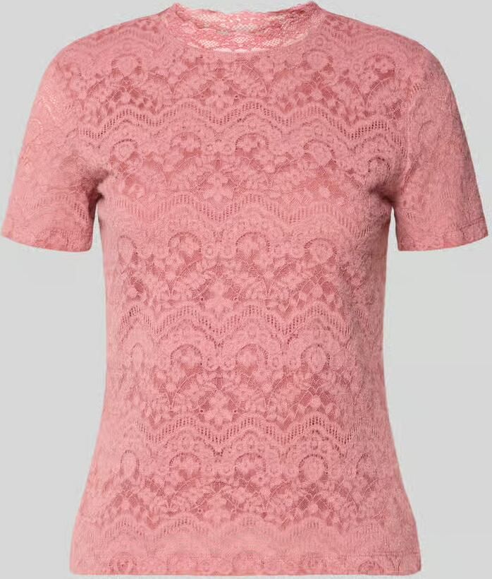 Jake*s Collection T-shirt van kant met ronde hals - Foto 2