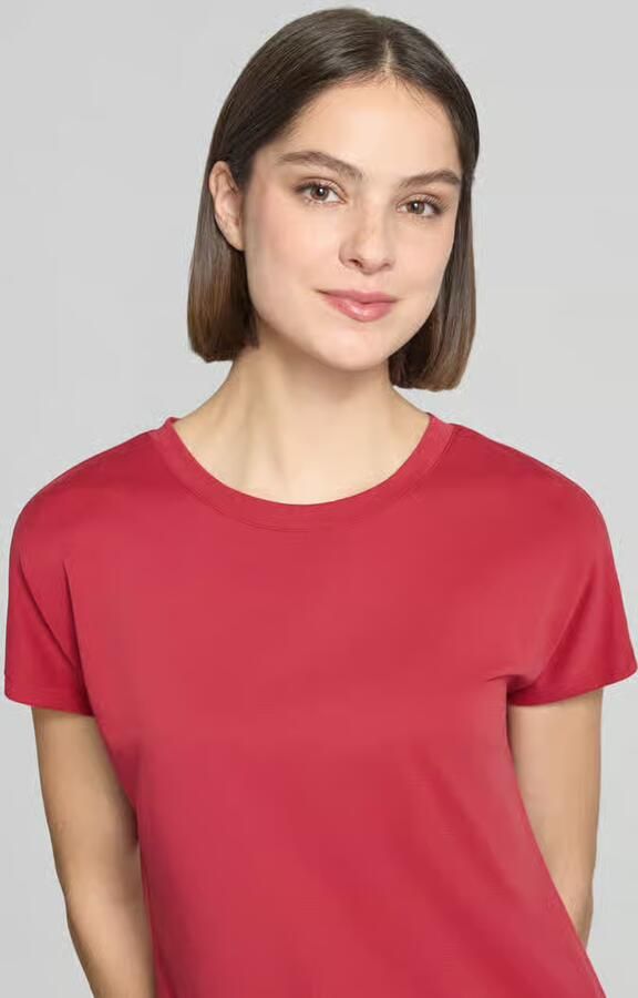 Jake*s Collection T-shirt van modalmix met ronde hals