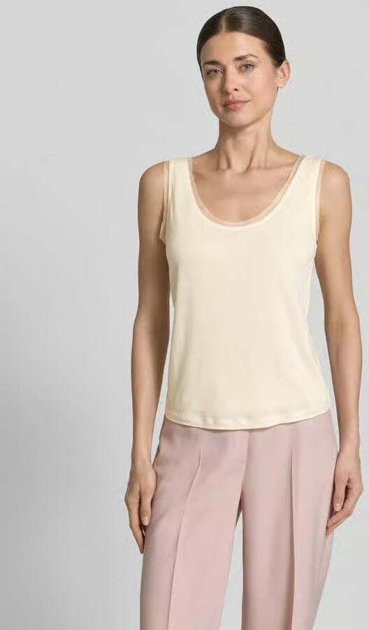 Jake*s Collection Tanktop met ronde hals en afgeronde zoom - Foto 3