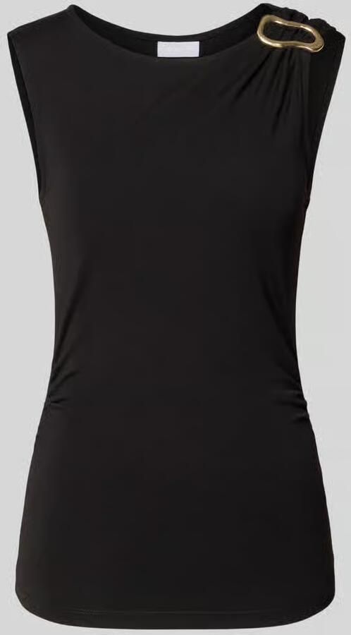 Jake*s Collection Tanktop van viscosemix met draperieën - Foto 2