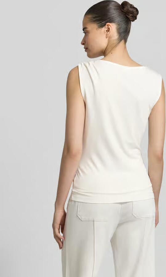 Jake*s Collection Tanktop van viscosemix met draperieën - Foto 3