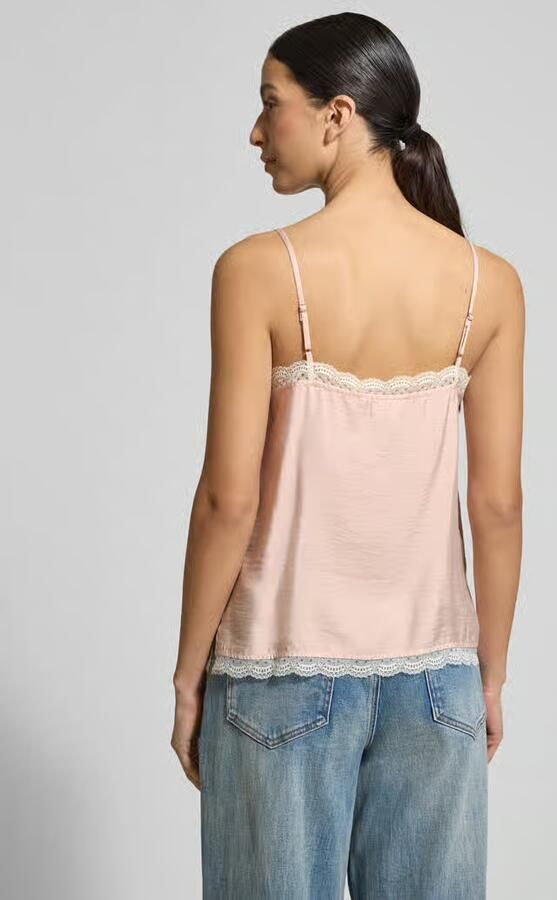 Jake*s Collection Top met bandjes van modalmix met kant