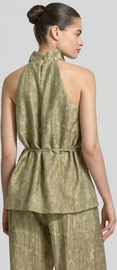 Jake*s Collection Top met halter van blouse met strikceintuur - Foto 3