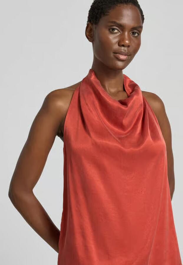 Jake*s Collection Top met halter van mix van viscose en lyocell