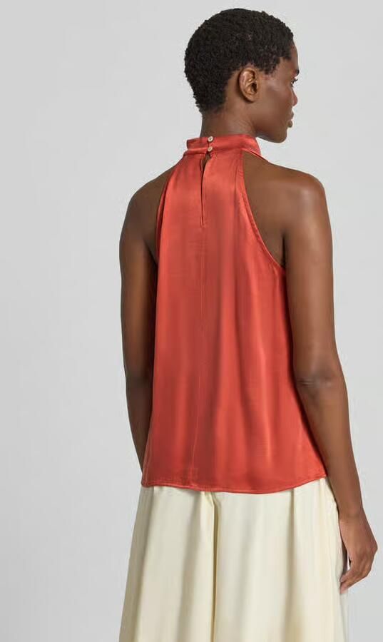 Jake*s Collection Top met halter van mix van viscose en lyocell - Foto 3