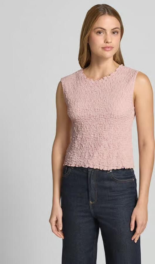 Jake*s Collection Top met structuurpatroon en ronde hals - Foto 3