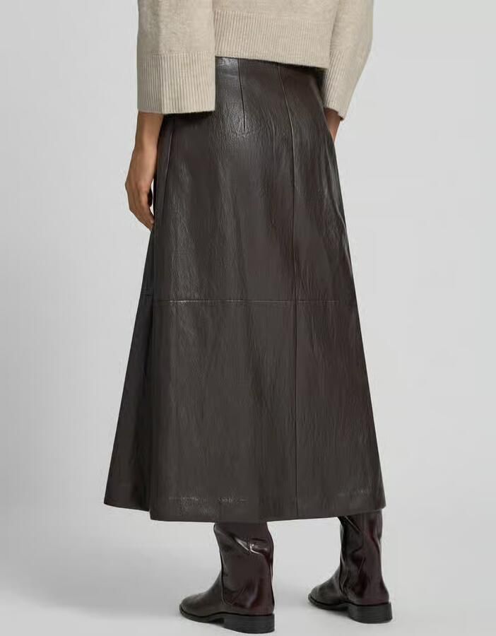 Jake*s Collection Uitlopende midi-rok met viscose-aandeel - Foto 2