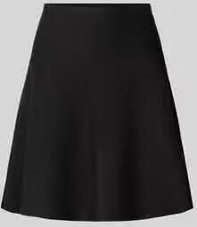 Jake*s Collection Uitlopende mini-rok van viscosemix