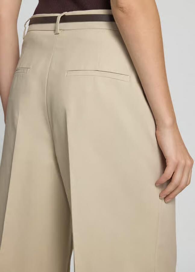 Jake*s Collection wide fit broek met geïntegreerde riem - Foto 2
