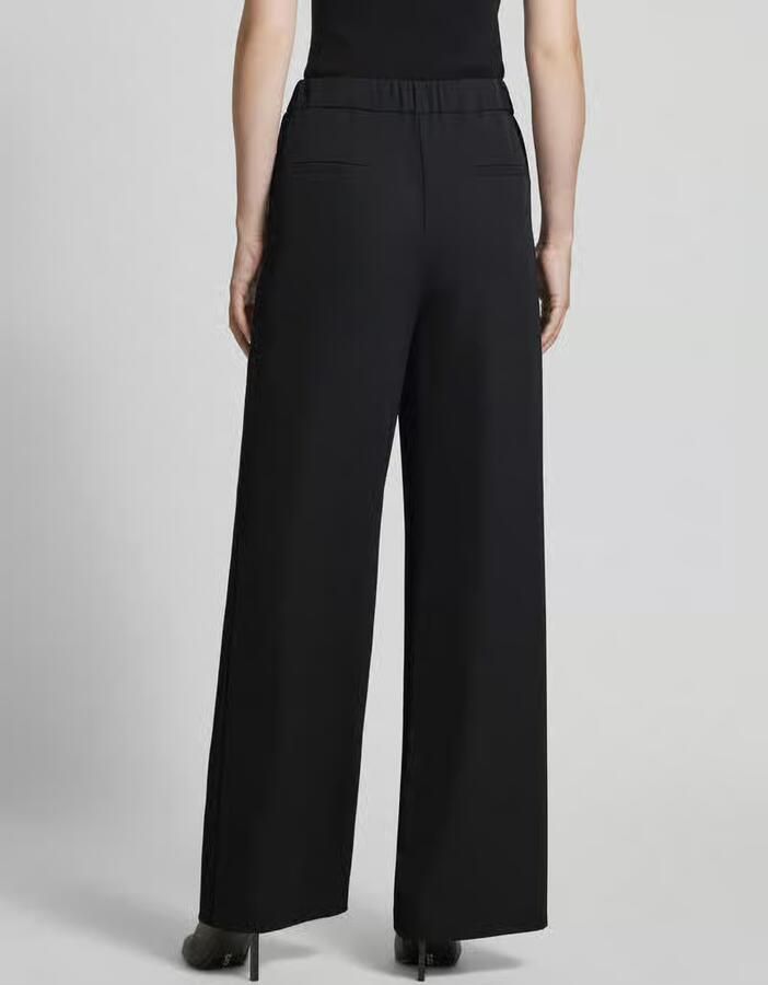 Jake*s Collection Wide fit stoffen broek met elastische band