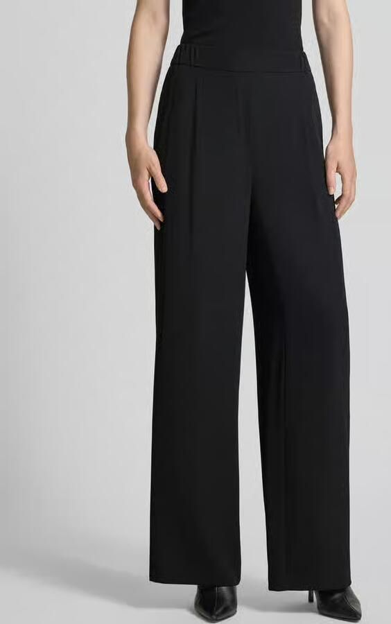 Jake*s Collection Wide fit stoffen broek met elastische band - Foto 3