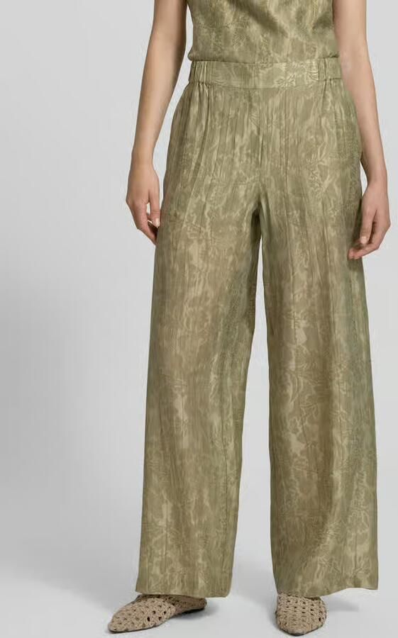 Jake*s Collection Wide fit stoffen broek van lyocellmix - Foto 2