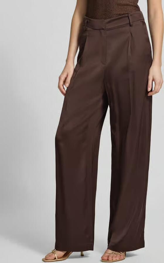 Jake*s Collection wide leg broek van viscose - Foto 3