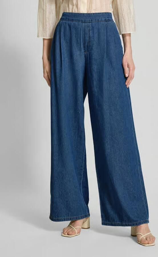Jake*s Collection Wide leg jeans met elastische band - Foto 3