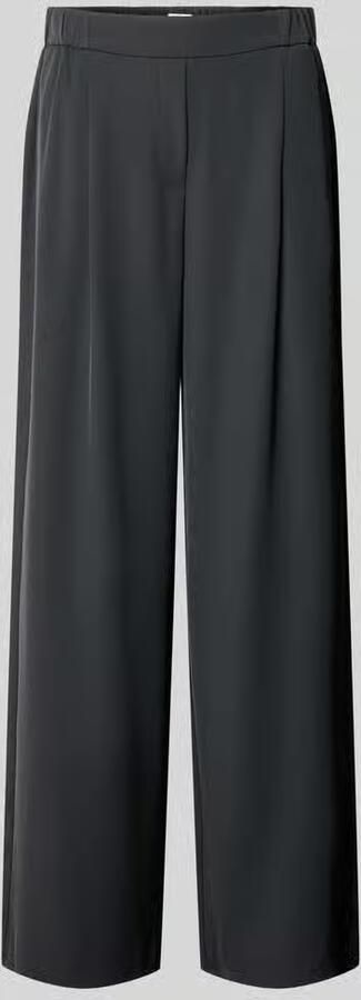 Jake*s Collection Wide leg stoffen broek met elastische band - Foto 2