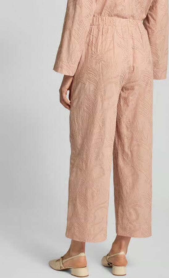 Jake*s Collection Wide leg stoffen broek met motiefstitching