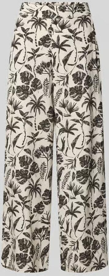 Jake*s Collection Wide leg stoffen broek met steekzakken - Foto 2