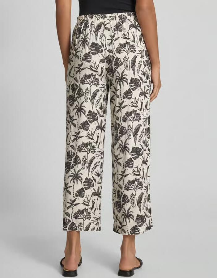 Jake*s Collection Wide leg stoffen broek met steekzakken
