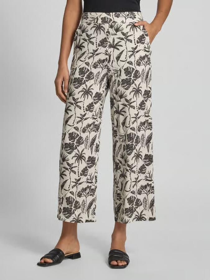 Jake*s Collection Wide leg stoffen broek met steekzakken - Foto 2