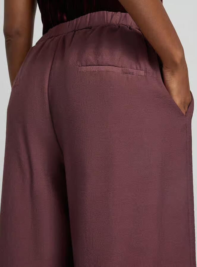 Jake*s Collection Wide Leg wijdte broek van lyocellmix met wol met wol model 'P076'