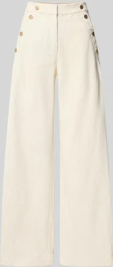 Jake*s Collection Wijdte broek met sierknopen