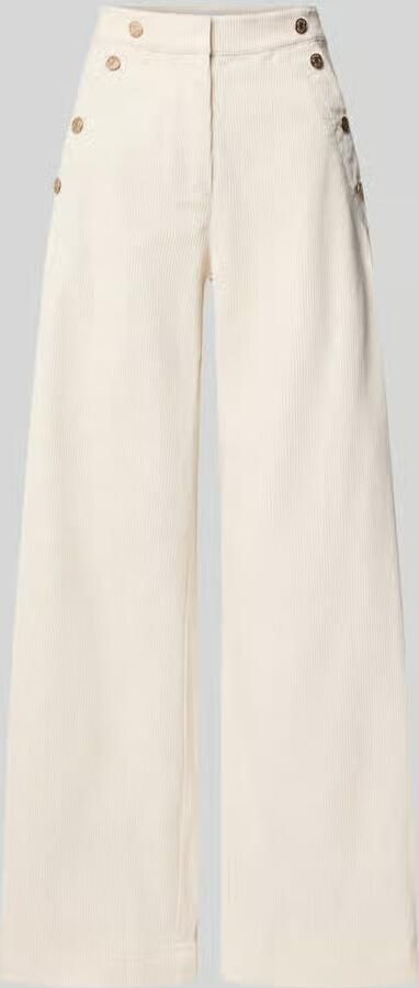 Jake*s Collection Wijdte broek met sierknopen
