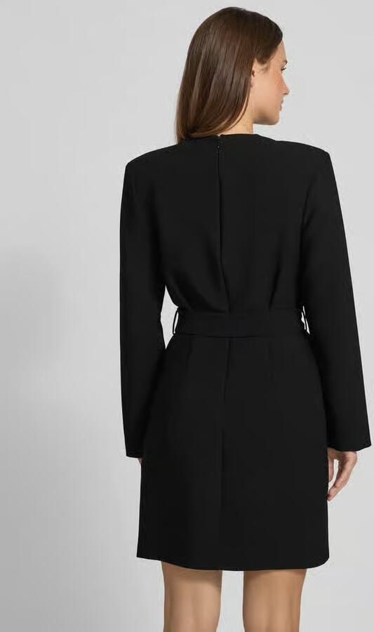 Jake*s Collection Wikkeljurk met riem en V-hals