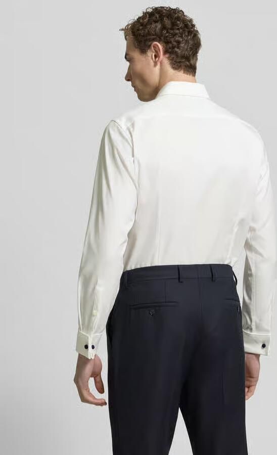 Jake*s Regular fit smokingoverhemd van fijn twill
