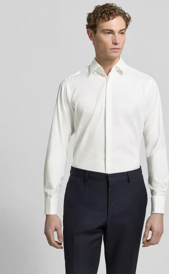 Jake*s Regular fit smokingoverhemd van fijn twill - Foto 4