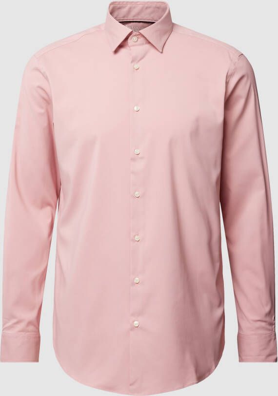Jake*s Modern Fit Regular fit zakelijk overhemd met kentkraag
