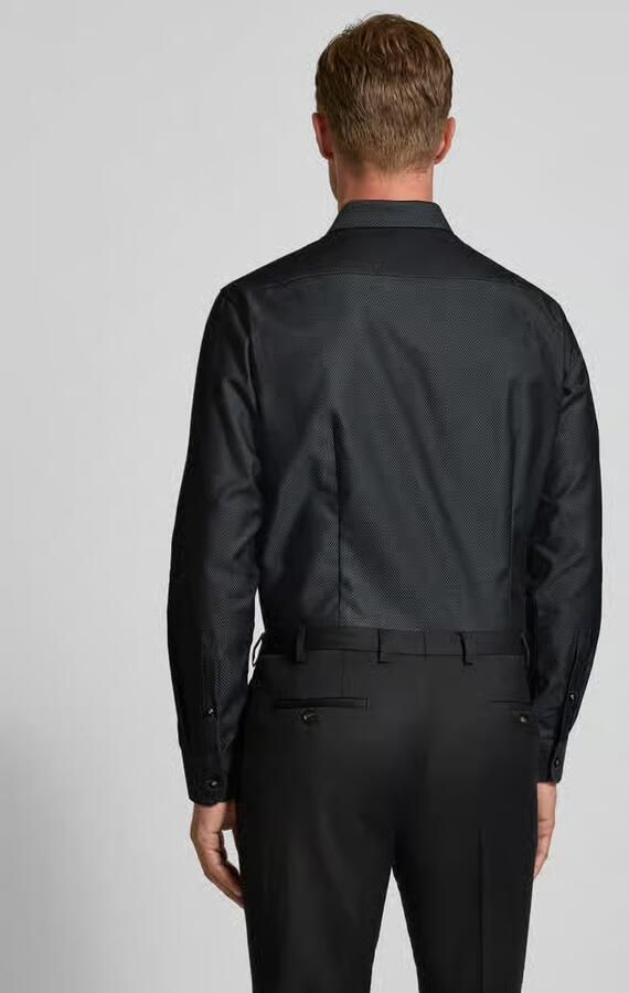 Jake*s Regular fit zakelijk overhemd met kentkraag