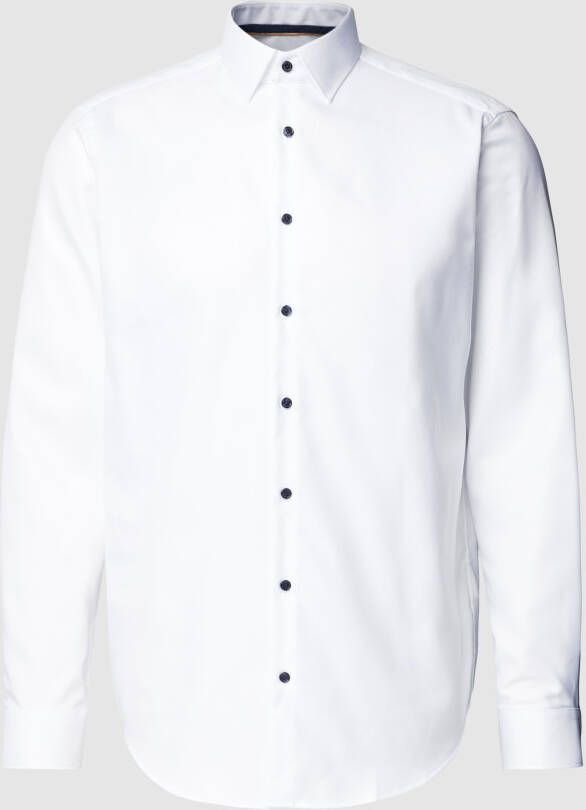 Jake*s Regular fit premium overhemd met kentkraag