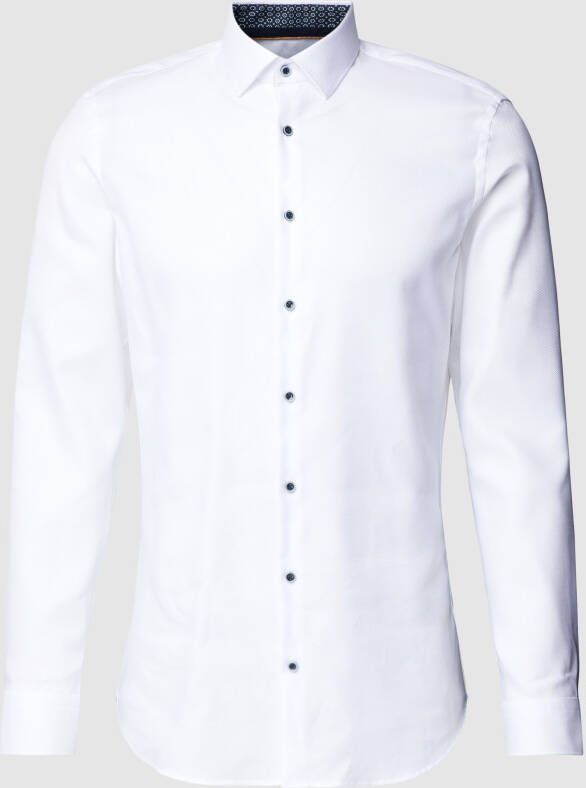 Jake*s Super slim fit premium overhemd met kentkraag