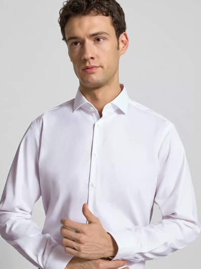 Jake*s Regular fit zakelijk overhemd van twill - Foto 2