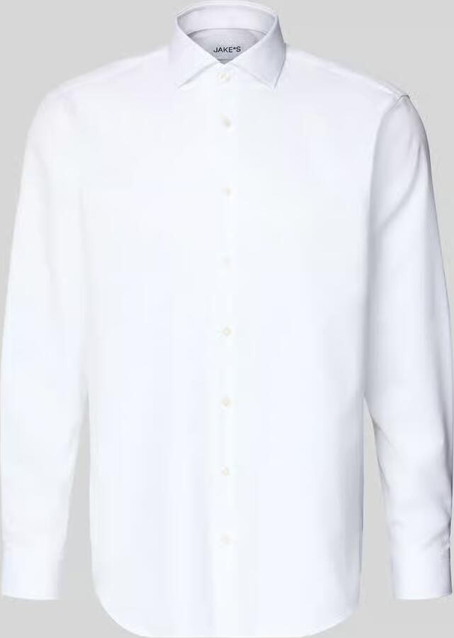 Jake*s Regular fit zakelijk overhemd van twill