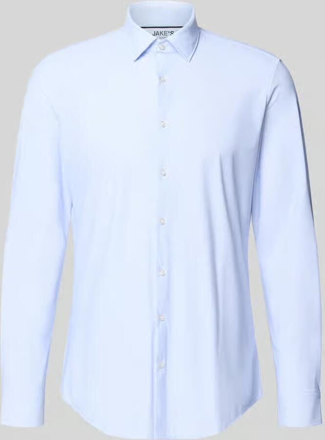 Jake*s Slim Fit business-overhemd met Kentkraag - Foto 2