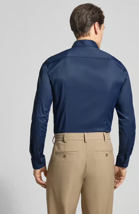 Jake*s Slim Fit business-overhemd met Kentkraag - Foto 2