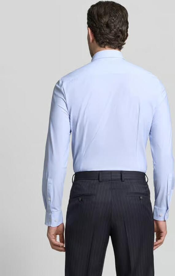 Jake*s Slim Fit business-overhemd met Kentkraag - Foto 3