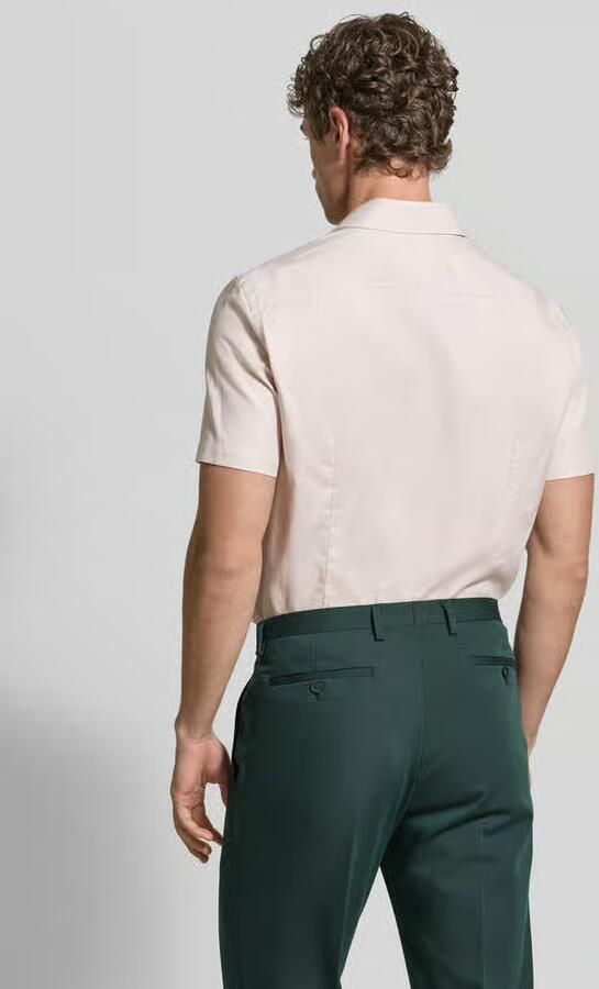 Jake*s slim fit businessoverhemd van katoen met kentkraag - Foto 2